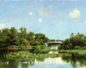 South End of Wooded Island aka View of Transportation Terrace - 休·博尔顿·休琼斯